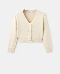 Mango Women's Ties Knitted Cardigan