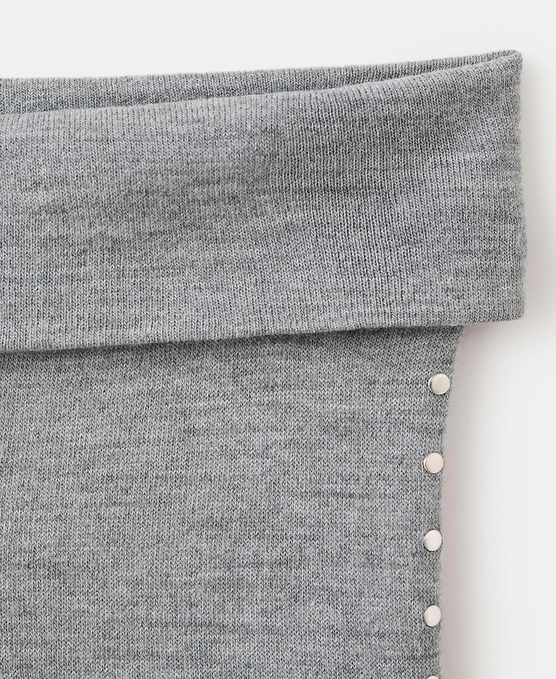 Mango Women's Studded Knit Trousers