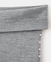 Mango Women's Studded Knit Trousers