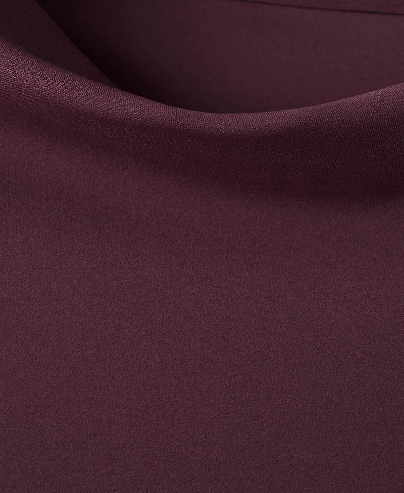 Mango Women's Asymmetrical-Neck Midi Dress