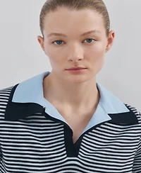 Mango Women's Combined Collar Knit Sweater