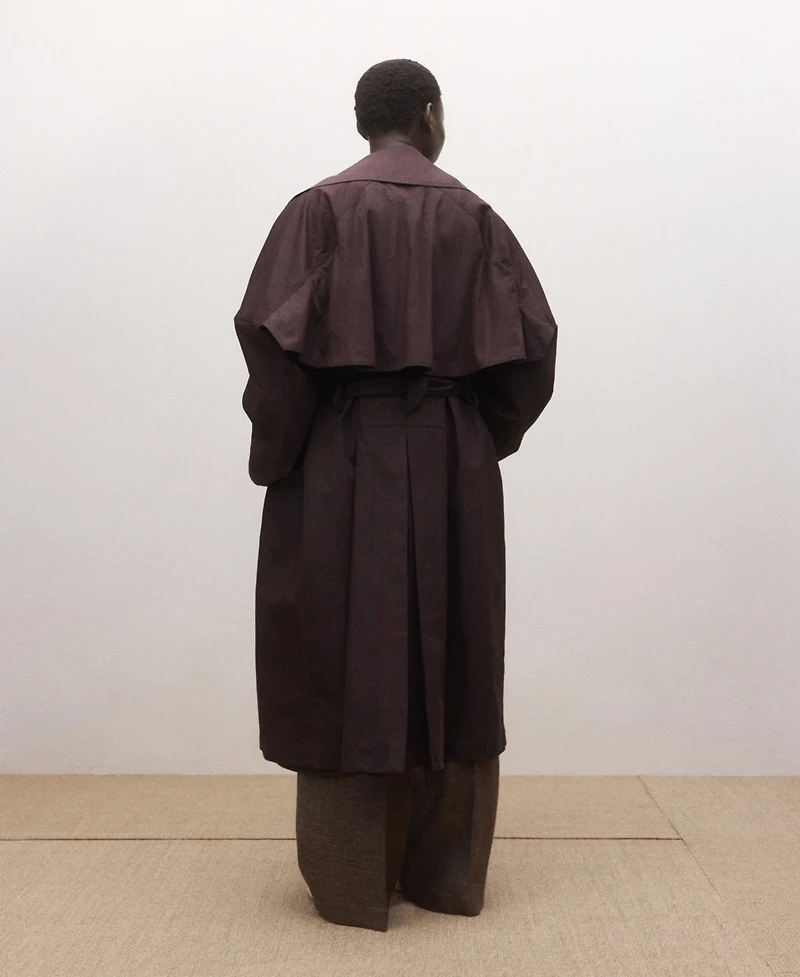 Mango Women's Maxi Lapels and Belt Cotton Trenchcoat