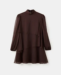 Mango Women's Ruffles Polka-Dot Dress