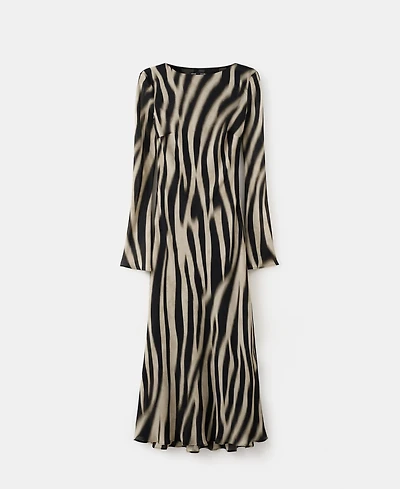Mango Women's A-Line Animal-Print Dress