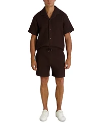 Karl Lagerfeld Paris Men's Regular-Fit Textured Shorts