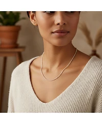 Bling Jewelry Simple Thin 2MM Sterling Silver Bead Ball Chain Necklace 16 Inch