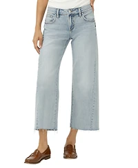Silver Jeans Co. Women's Suki Mid-Rise Cropped Wide-Leg