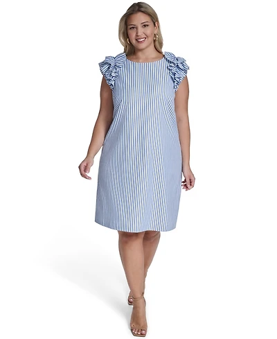 Jessica Howard Plus Jewel-Neck Sheath Dress