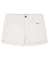 Calvin Klein Girls' 7-16 Cuffed Denim Shorts