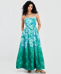 Tahari Asl Women's Square-Neck Sleeveless Gown