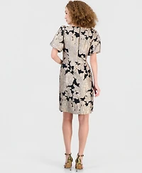 Connected Women's Jacquard Sheath Dress