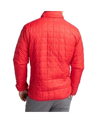 Cutter & Buck Men's Scarlet Ohio State Buckeyes Rainier Eco Insulated PrimaLoft Full-Zip Puffer Jacket