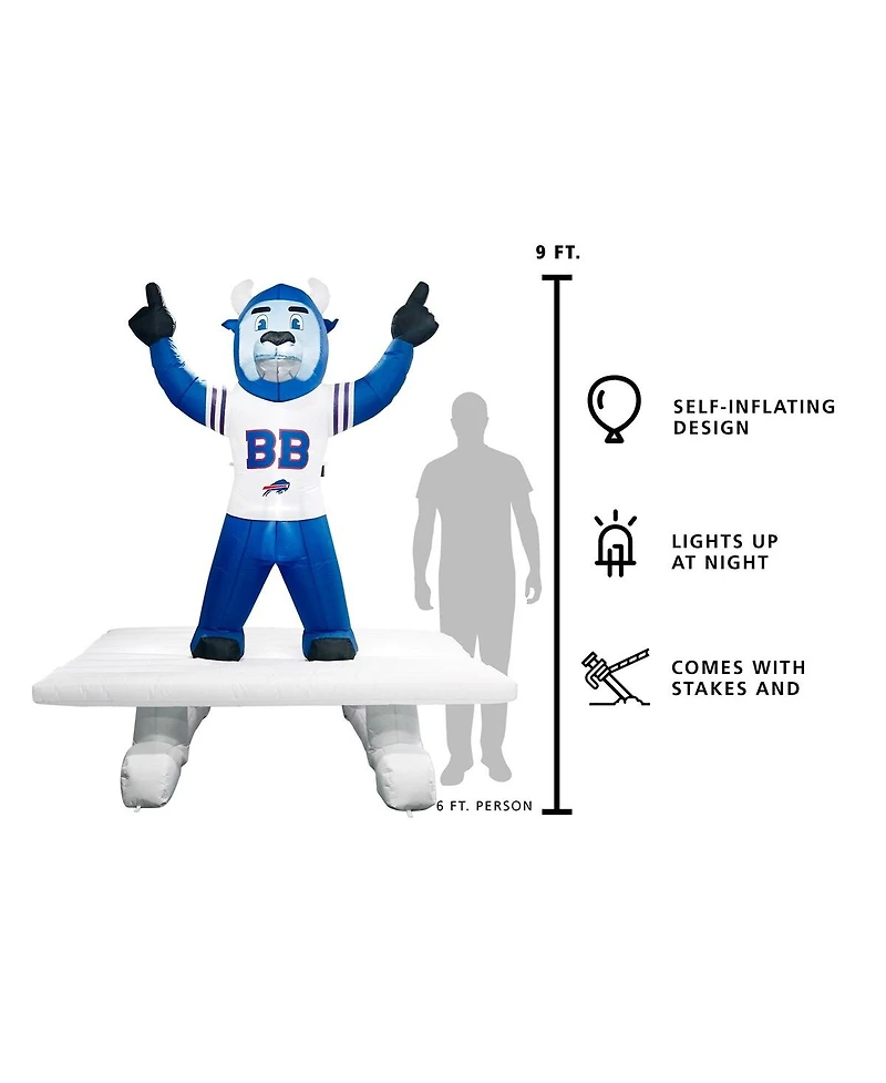 Logo Brands Buffalo Bills Inflatable Yard Mascot