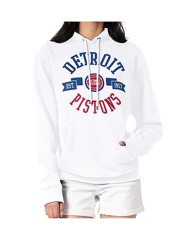 G-iii 4Her by Carl Banks Women's Detroit Pistons City Pullover Hoodie