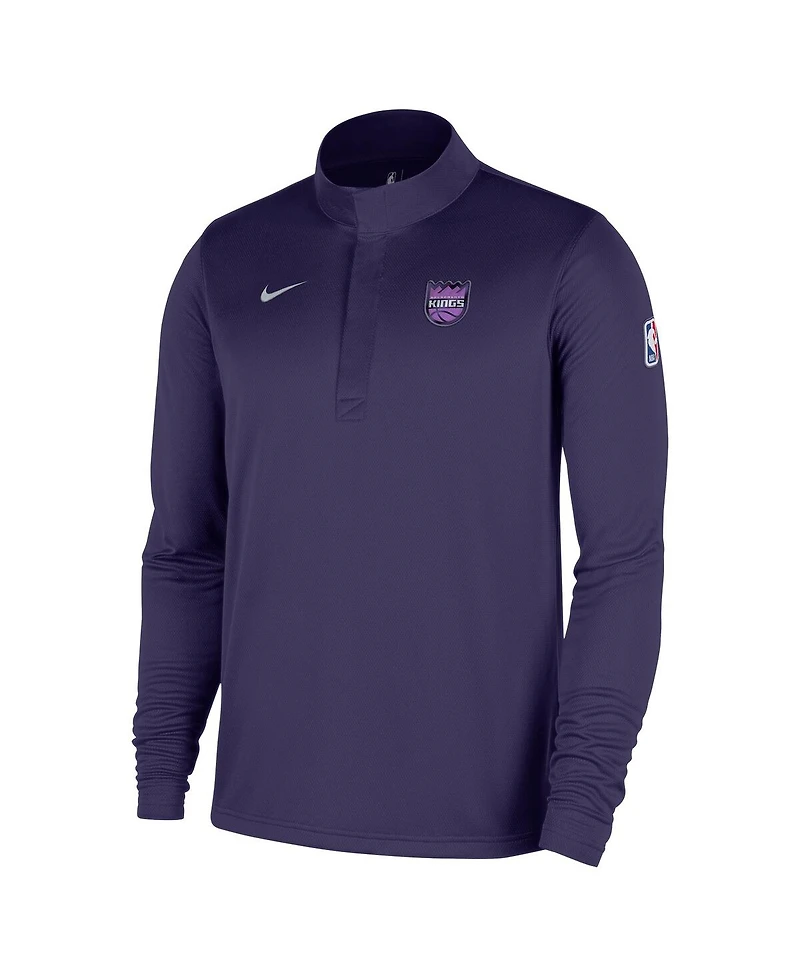 Nike Men's Purple Sacramento Kings 2025/26 City Edition Remix Authentic Coaches Dri-fit Half-Zip