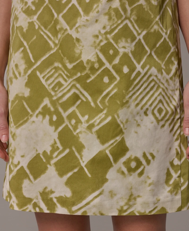 Donna Karan New York Women's Abstract Print Knee Length Dress