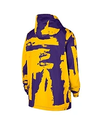 Nike Men's and Women's Purple Los Angeles Lakers Courtside Club Premium Woven Full-Zip Hooded Jacket