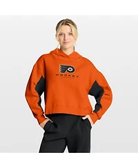 Fanatics Women's Orange Philadelphia Flyers Back Check Boxy Hoodie