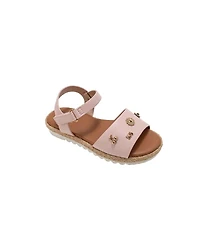 Bebe Little Girls Girl's Fashion Sandals – Dressy Shoes with Playful Charm Details