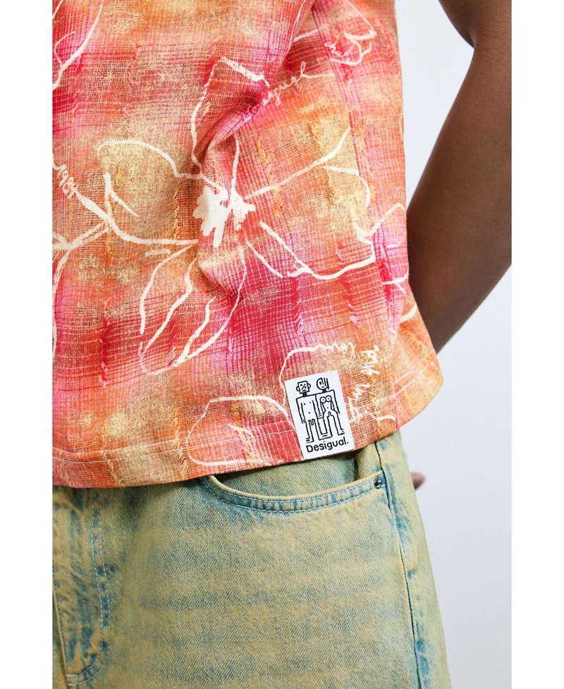 Desigual Men's T-shirt arty print