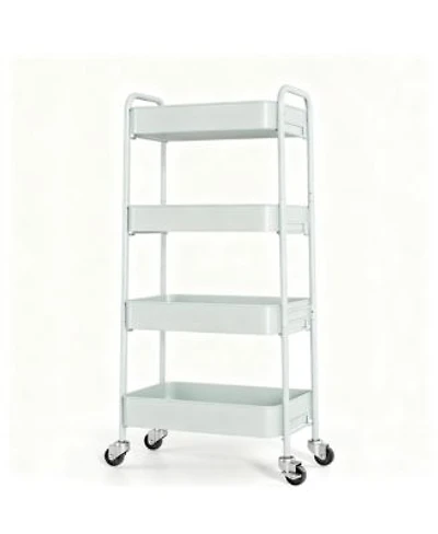 Yigii Metal Rolling Cart With Wheels For Kitchen Bathroom More Easy Assembly Durable