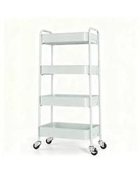 Yigii Metal Rolling Cart With Wheels For Kitchen Bathroom More Easy Assembly Durable
