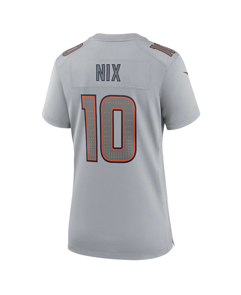 Nike Women's Bo Nix Gray Denver Broncos Fashion Atmosphere Fashion Game Jersey