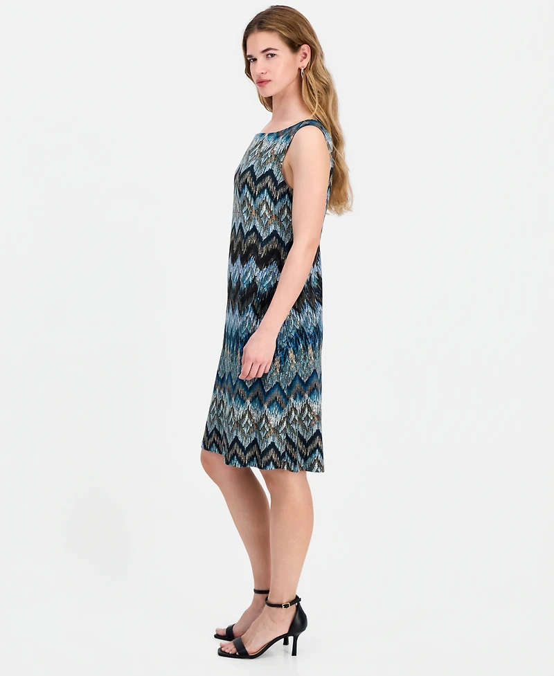 Connected Women's Round-Neck Sleeveless Sheath Dress