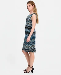 Connected Women's Round-Neck Sleeveless Sheath Dress