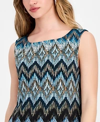 Connected Women's Round-Neck Sleeveless Sheath Dress