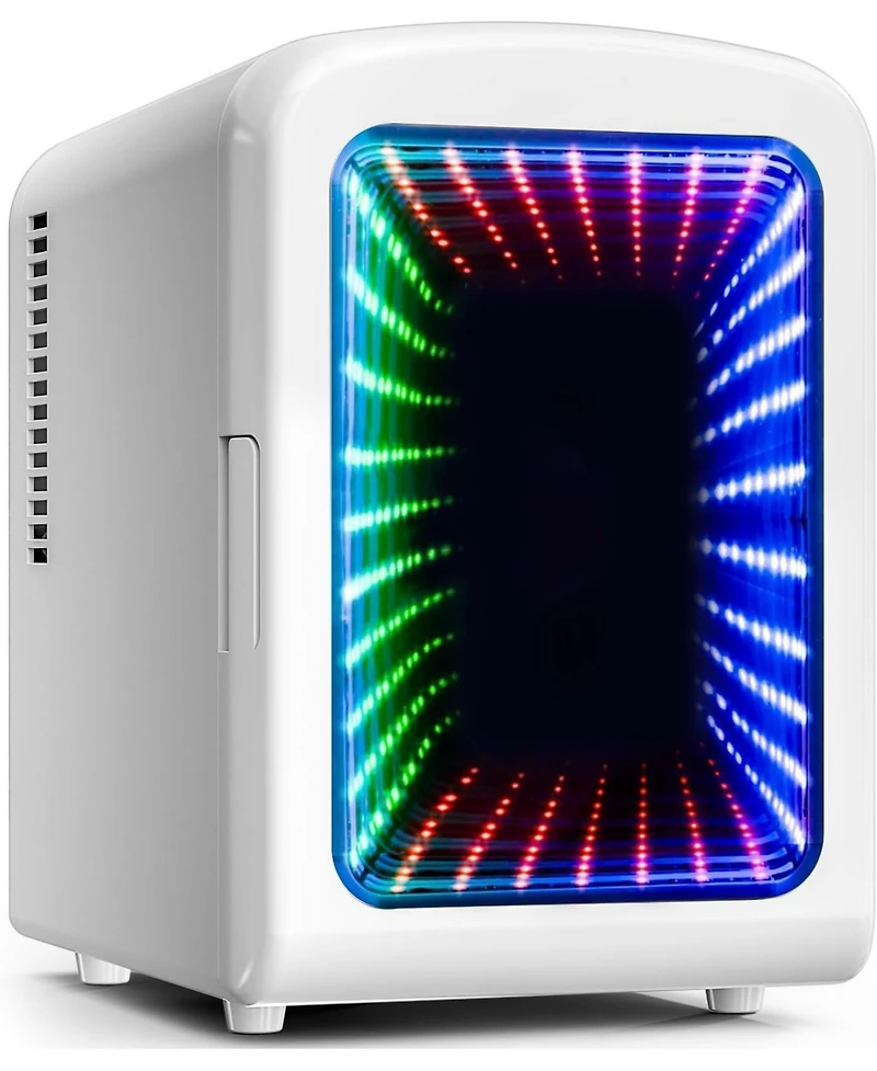 Antarctic Star 4L Portable Mini Fridge with Vibrant Led Gaming Lights