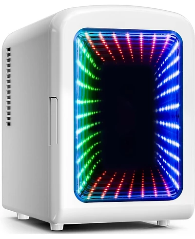 Antarctic Star 4L Portable Mini Fridge with Vibrant Led Gaming Lights