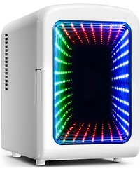Antarctic Star 4L Portable Mini Fridge with Vibrant Led Gaming Lights