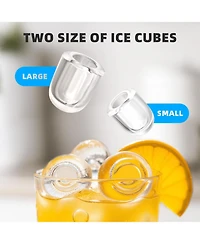Antarctic Star Portable Countertop Ice Maker, Fast Production with 2 Ice Sizes & Self-Cleaning
