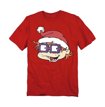 Rugrats Men's Chuckie Santa Hat T-Shirt