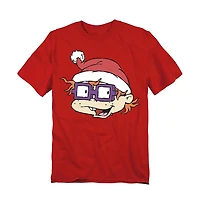 Rugrats Men's Chuckie Santa Hat T-Shirt