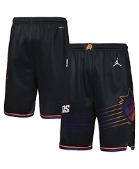 Jordan Big Boys and Girls Black Phoenix Suns Statement Edition Swingman Dri-fit Shorts