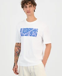 Hugo Boss Men's Nierofix Cotton Graphic Regular-Fit T-Shirt