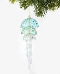 Holiday Lane Seaside Jellyfish Tiered Beaded Ornament, Macy's Exclusive