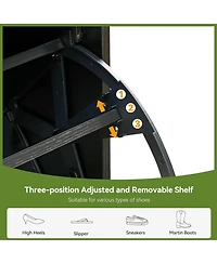 Gaomon 71'' Tall Arched 7 Tier Shoe Storage Cabinet with Adjustable Shelves