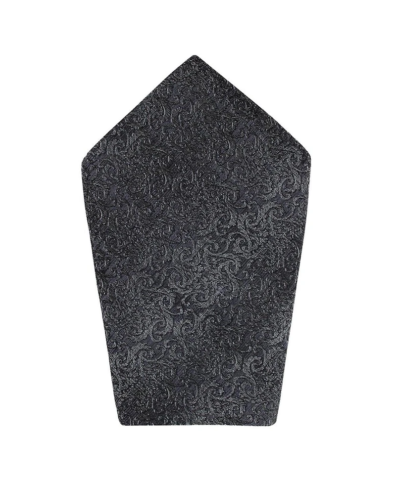 Trafalgar Men's Esteban Scrolling Vines Silk Necktie and Pocket Square Bundle