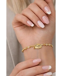 Dloria Limitless Graduation Cap Adjustable Pave Bracelet