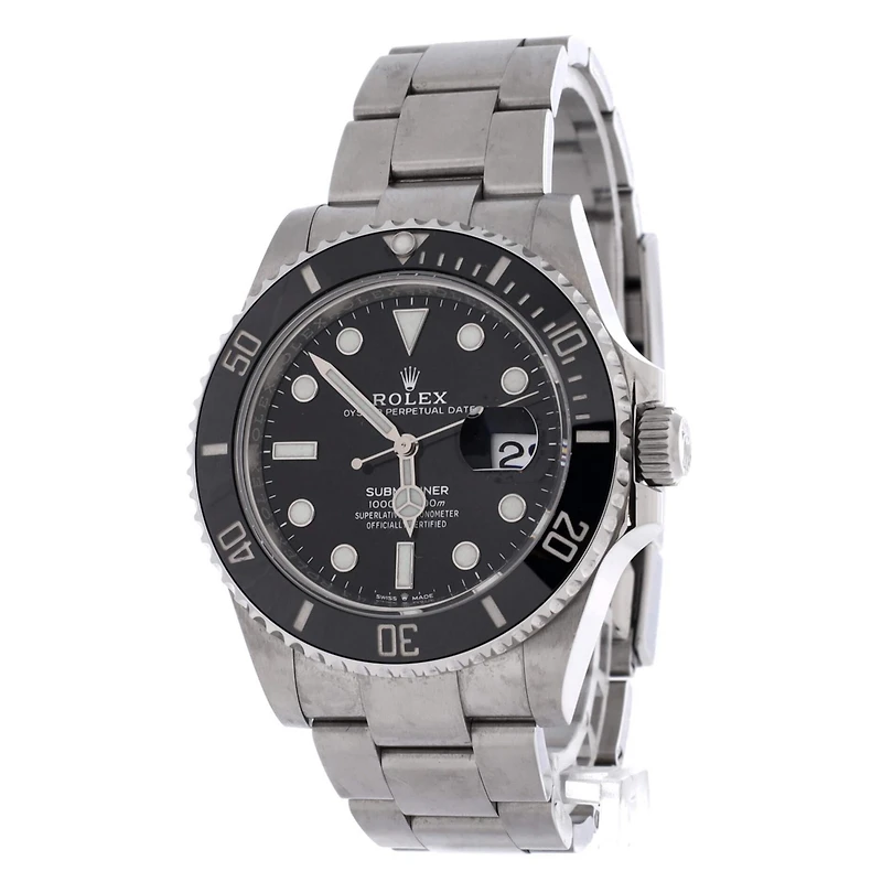 Pre-Owned Rolex Oyster Perpetual Submariner Date Automatic Watch in Stainless Steel and Cerachrom 41mm