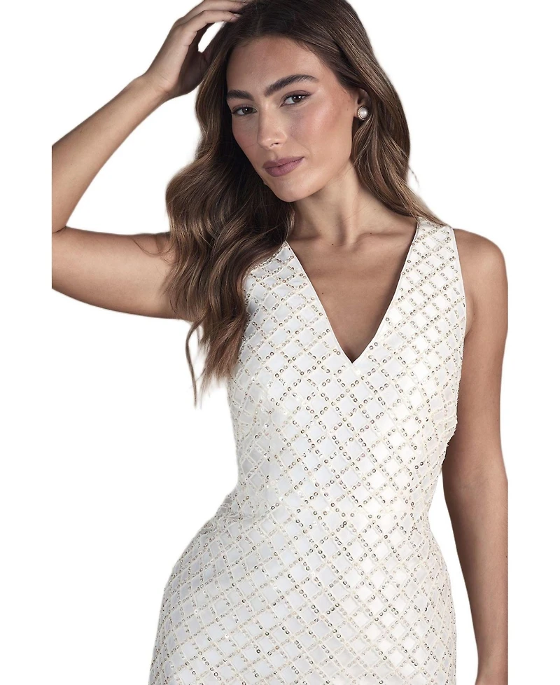 Coast Women's Sleeveless Embellished Mini Dress