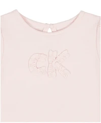 Calvin Klein Baby Girls' Shirred Bodysuit & Flared Denim Skirt, 2-Piece Set