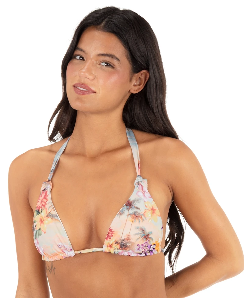 Hurley Women's Scenic Sunset Soft Tie Tri Bikini Top