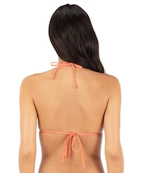 Hurley Women's Reversible Solid Tri Bikini Top
