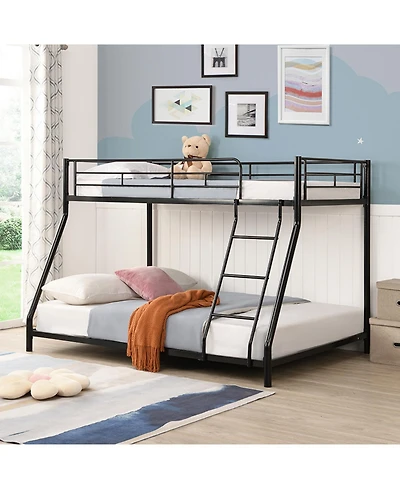 Simplie Fun Metal Bunk Bed Tf Black