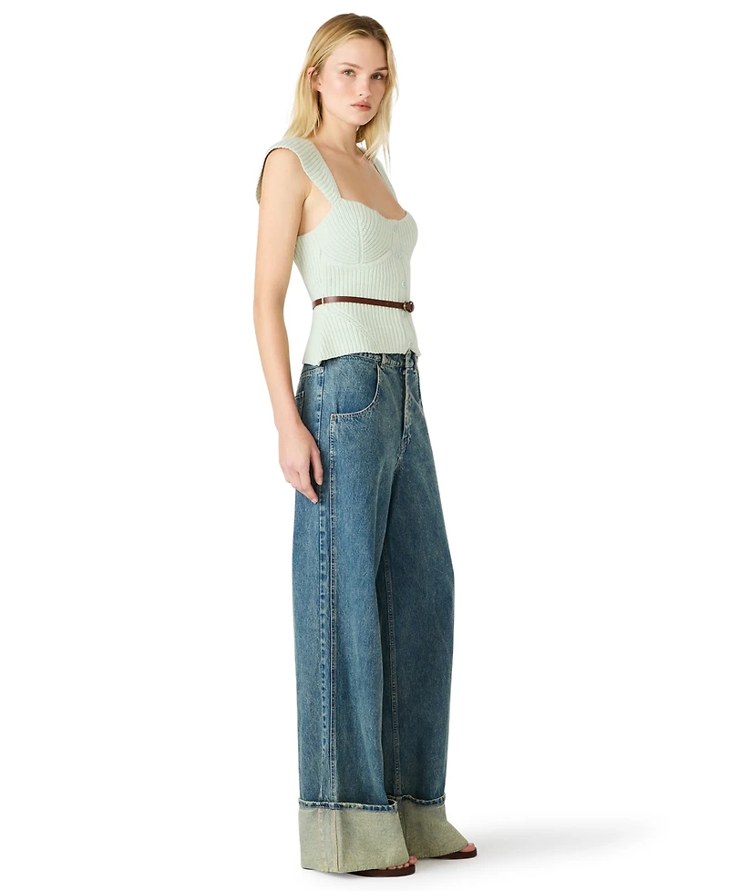 Steve Madden Women's Preslee Sleeveless Cropped Top