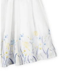 Hope & Henry Toddler Girls Organic Puff Sleeve Sateen Party Dress